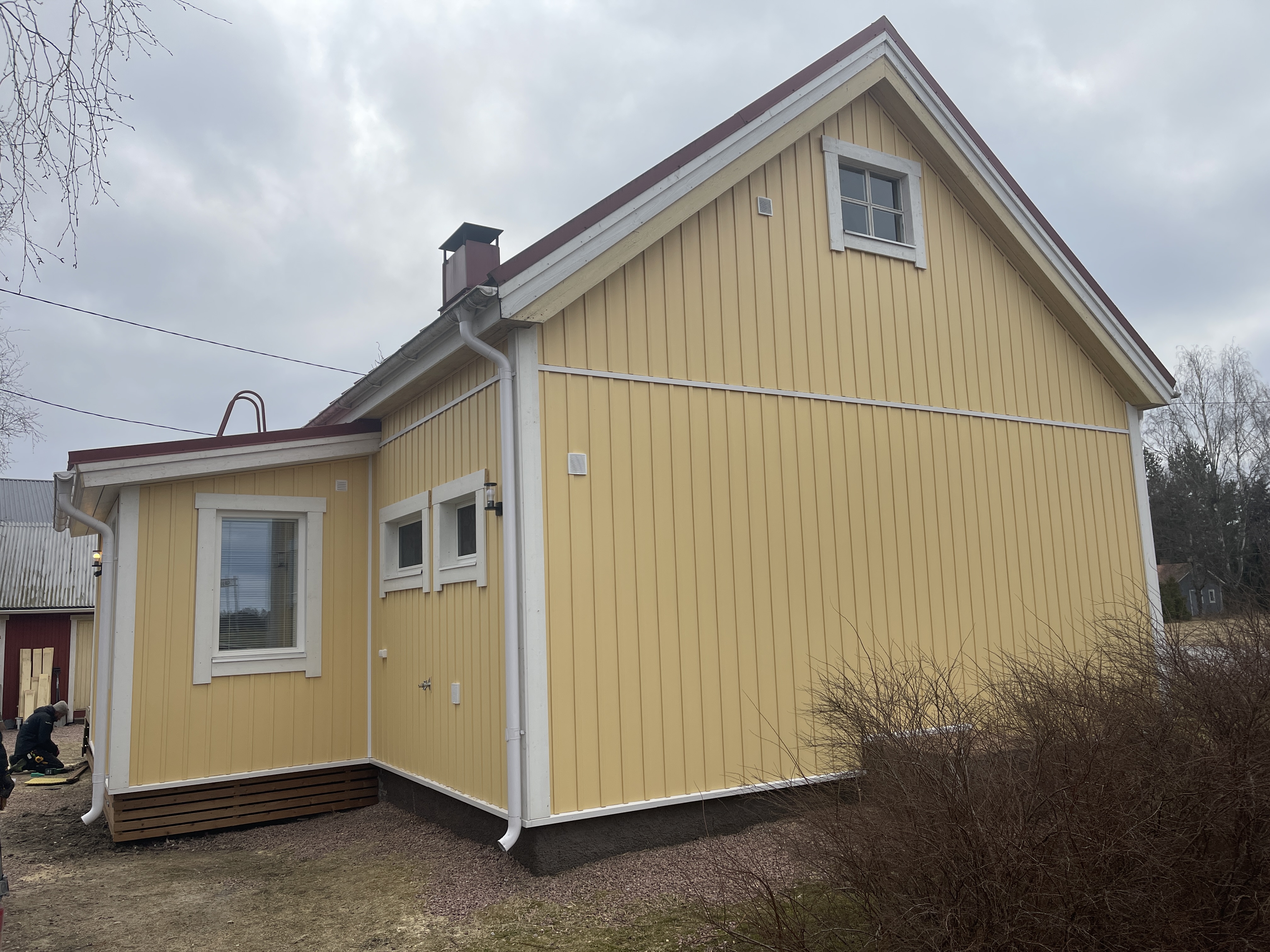 Julkisivuremontti vinyyliverhouksella, Marttila